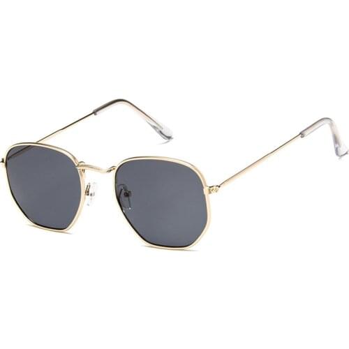 Vintage Sunglasses for Men Women Europe America Style Square Metal Frame Sun glasses Mirror Spectacles Oculos Gafas UV400 K8