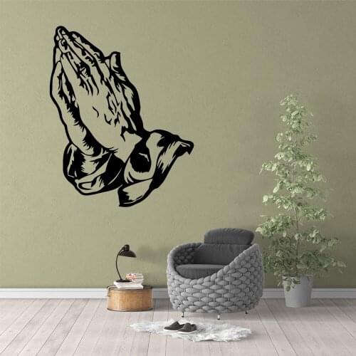2019 New prayer Home Decor Modern Acrylic Decoration For Kids Rooms Nursery Room Decor Decal Creative Stickers