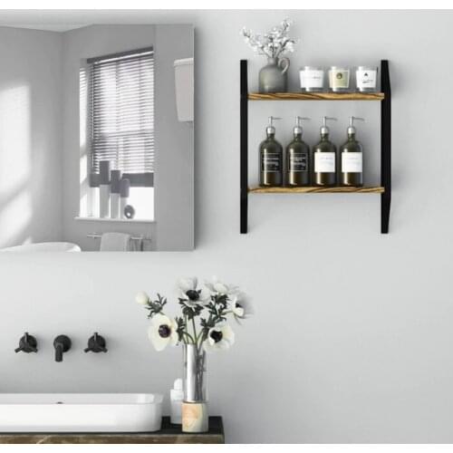 İskandinav Bathroom Kitchen Wall Rack Rustic Bookshelf 1 PCs