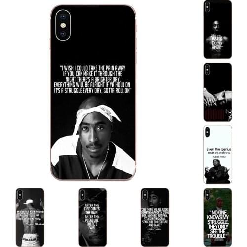 TPU Covers For Xiaomi Redmi mi10 lite Pro Note 9 PRO Max 9s Mi9 K30 K20 Pro 5G Tupac Shakur 2pac Quotes Poster