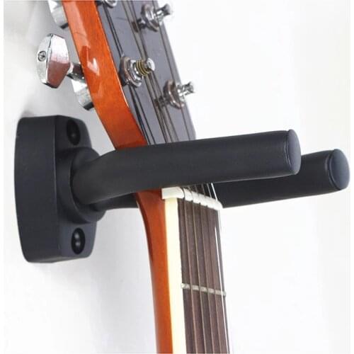 1 Piece Guitar Bass Mandolin Banjo Ukulele Stand Wall Mount Hanger Holder Guitar Hanger Electric Guitar Neck Holder Accessories