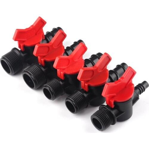 2pcs Hose Ball Valve 1/2" 3/4" To 8/12 16 20 25mm Garden Hose Valves Micro Irrigation Pipe Water Switch Hose Controller