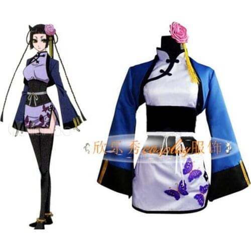 2016 Black Butler Ran Mao Cosplay Dress Suit Women Girls Halloween Costumes Custom-made