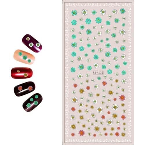 3 PACK/ LOT WATER TRANSFER DECAL NAIL ART NAIL STICKER FLOWER VINE GRASS FLOWER CONCH STAR YE175-177