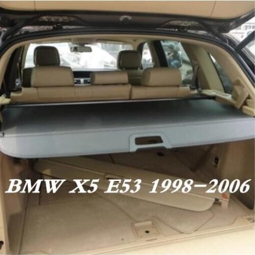 Car Rear Trunk Security Shield Trunk Cargo Cover For BMW X5 E53 1998 1999 2000 2001 2002 2003 2004 2005 2006 Auto Accessories
