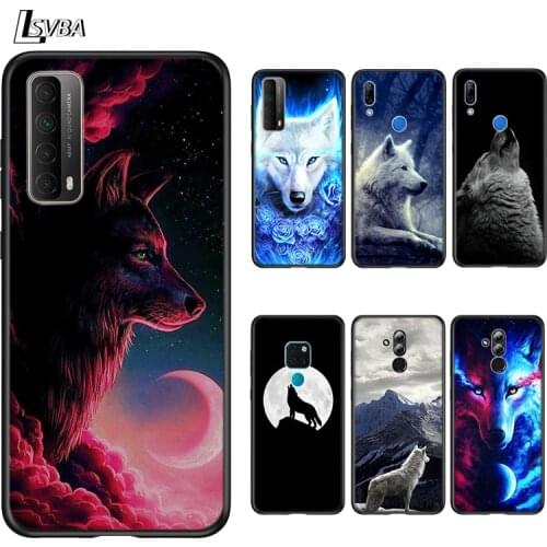 Moon Wolf Howl For Huawei Mate 40 RS 30 20 20X 10 P Smart 2021 2020 Z S Pro Plus Lite 2019 2018 Phone Case