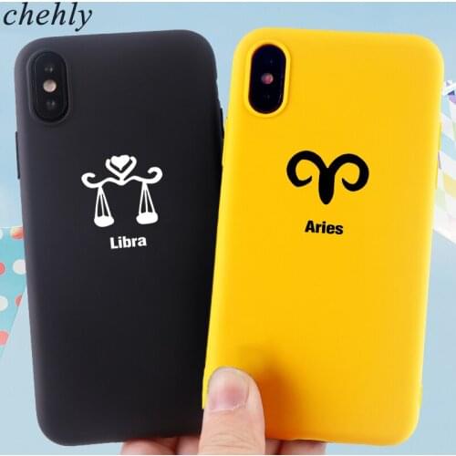 Constellations Phone Case for IPhone 6s 7 8 11 Plus Pro X XS Max XR Funny Cases Soft Silicone Fitted TPU Back Accessories Covers