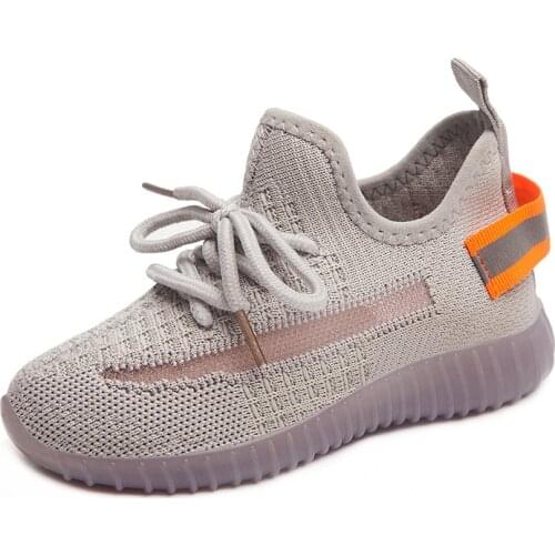 Children Fashion Sneakers Boys Girls Mesh Breathable Running Sport Shoes Fluorescent Soft Sole Toddlers Kids Casual Tennis Shoes