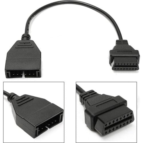 Diagnostic Scanner 12 Pin OBD1 to 16 Pin OBD2 Converter Adapter Cable for GM Car 2019