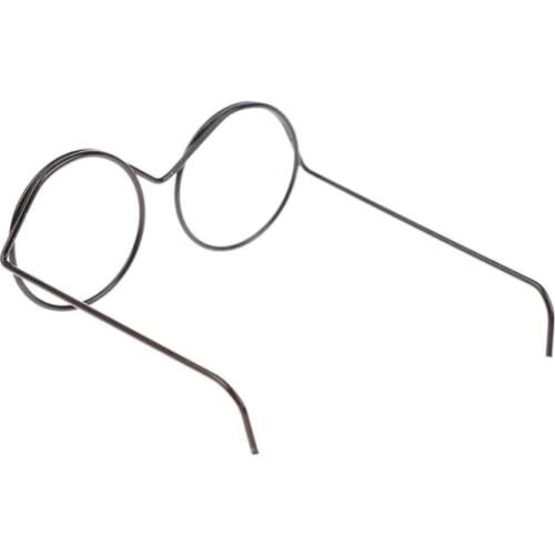 New Hot! 1/2/5/10 Pcs Fashion Round Frame Lensless Retro Cool Doll Glasses For BJD Doll 1/6 30cm Doll Accessories