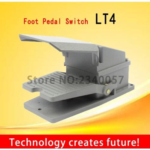 LT4 Foot Switch Pedal Switch 5A AC 380V 15A AC 250V Material Aluminum