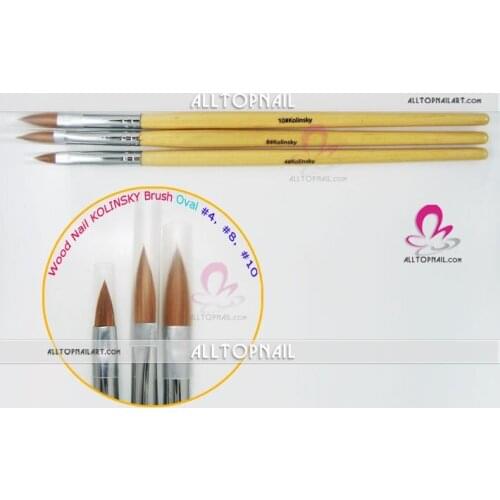 Wholesale 100% Kolinsky Nail Art brush use in nail art designs, 50pcs/lot