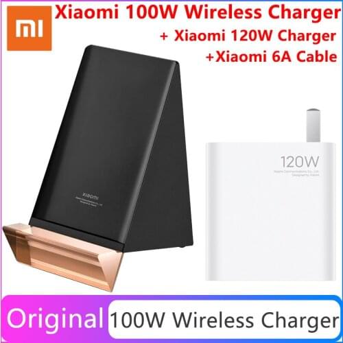 Original Xiaomi 100W Max Wireless Charger 100W Vertical Air-cooled stand Charging Support Fast Charger For Xiaomi MIX 4