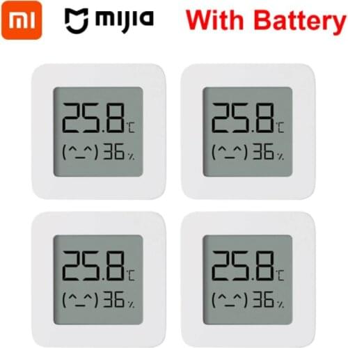 Original XIAOMI Mijia Bluetooth Thermometer 2 Wireless Smart Electric Digital Hygrometer Thermometer 2 Work with Mijia APP