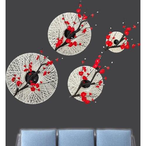 Hotel Wrought Iron Wall Hanging Fake Flower Home Decor Living Room Bedroom Sofa Background Wall Creative Art Decoration