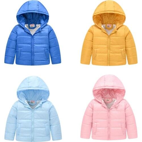 Children Down Jacket 8 Color Down Winter Warm Child Coat Boys And Girls Hooded Baby Clothes Kids Snowsuits Lightweight Casual