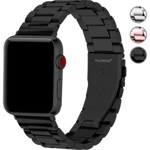 Apple Watch Band Solid Stainless Steel Metal Replacement Strap Bracelet Wrist Bands for Apple Watch Series 3 Series 2 Series 1