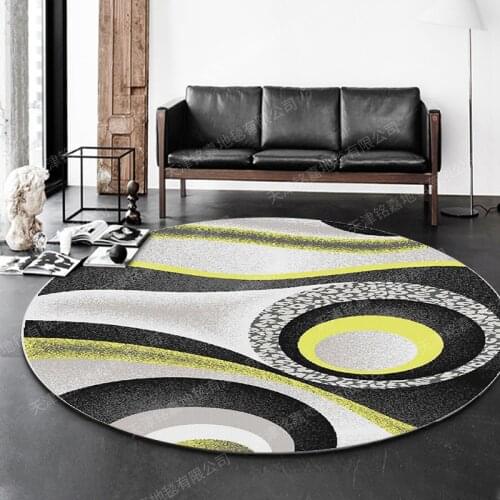 Modern Abstract Living Room Home round Carpet Nordic-Style Restaurant Coffee Table Bedroom Decorative Bed Tatami Floor Mat