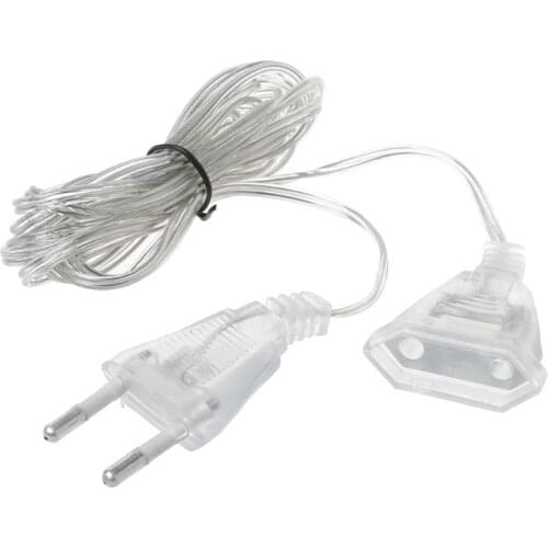 Power Extension Cable Plug Extender Wire For LED String Light Christmas Lights 62KC