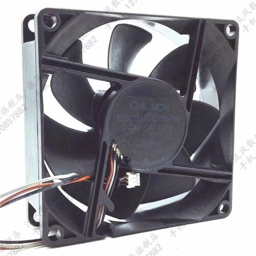 EP6127A fan For Sunon Cooling fan EE80251S1-D170-F99 DC 12V 1.7W 3-pin 3-pin connector 80mm 80x80x25mm Server Square fan