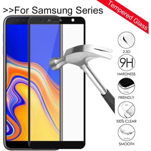 Tempered Glass For Samsung Galaxy j4 plus Case For Samsung J6 plus Protective Glass j 4 6 j4plus j6plus j415 screen protector 9H