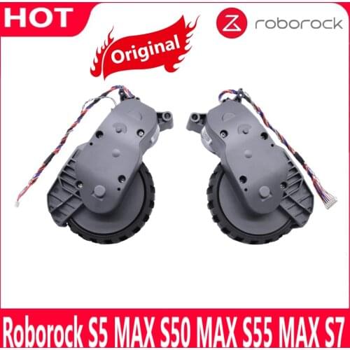 Original Roborock S5 MAX S50 MAX S55 MAX S6 Pure S7 Left and Right Walking Wheels Vacuum Cleaner Parts Wheel Accessories