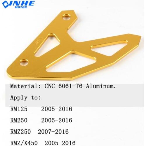 Suzuki CNC Rear Brake Guard Cover Protector For RM 125 250 RM125 RM250 05-16 06 07 08 09 10 11 12 13 14 15