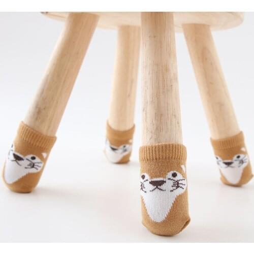 16Pcs/lot Table and Chair Leg Cover Furniture Mute Wear-resistant Floor Protection Knitted Foot Cover For Perimeter 10-25cm E113