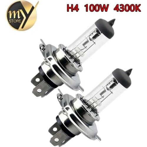 2pcs H4 12V 100W /90W 4300K Yellow P43t Fog Halogen Bulb light running day Head Lamp car styling car light source parking
