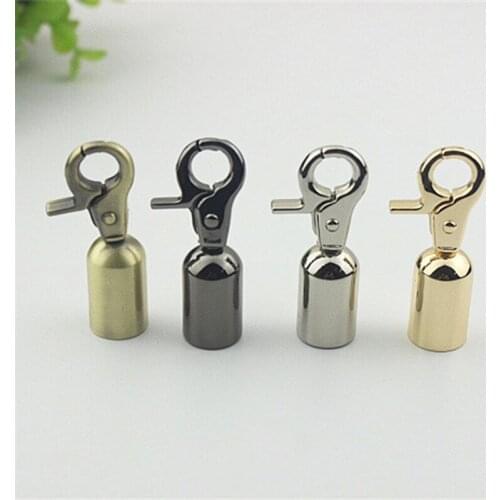 20pcs Metal Bag Buckle Bag Chain Hanger Hook Buckles Handbag Straps Stopper Cord Cap Clasp DIY Leather Handbag Hardware
