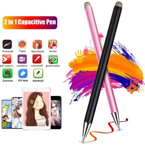 2In1 Stylus Drawing Pen for Samsung Tablet Pc Capactive Screen Caneta Touched Pen For Smartphone Laptop Pencil Accessories