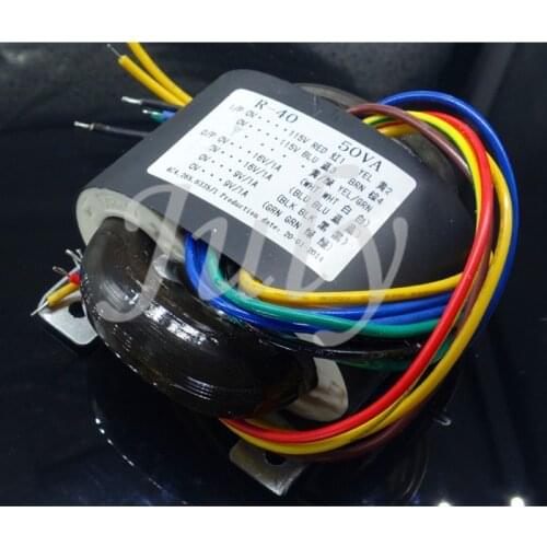 50VA 50W R-type transformer, DAC decoder, pre-stage, amp dedicated, double 16 plus two sets of 7V, R-40 iron core