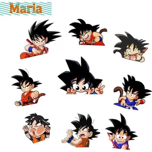 Boutique Goku Peeking Anime Car Sticker KK Vinyl for Car Window Bumper Trunk Auto Mirror Uv Protection Decal JDM