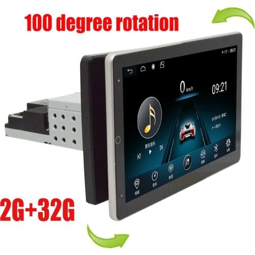1din 10.1" Android 9.1 Car Radio Multimedia Player Universal Car Audio Stereo GPS Navigation Wifi Bluetooth MP5 Player Head Unit
