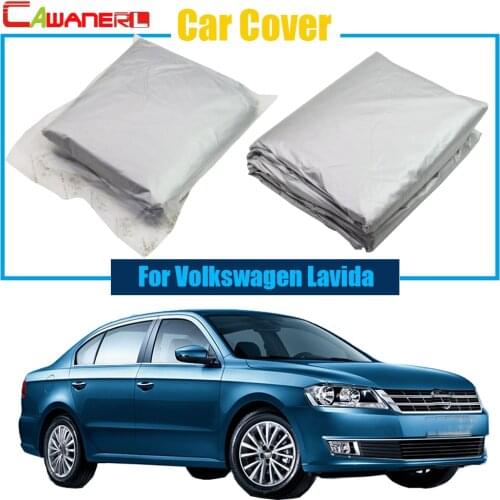 Cawanerl Car Cover Outdoor Anti-UV Sun Shield Rain Snow Resistant Cover Dustproof For Volkswagen Lavida