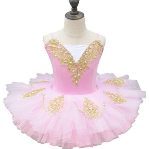 Robe Tutu de Ballet pour filles, rose, rouge, bleu et jaune, Costume de danseur du lac des cygnes, vêtements pour enfants, 2020