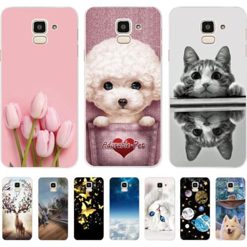 For Coque Fundas Samsung J6 2018 J6 Plus 2018 TPU Silicone Soft Phone Cases Back Cover For Samsung Galaxy J6 Plus 2018 J6 Case