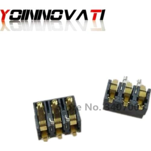 10pcs/lot 68 battery holder 3p shrapnel type battery connector Mobile phone battery contact plate height of 6.8mm