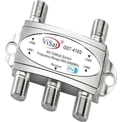 DiSEqC2.0 4x1 switch satellite signal four cut one switch GST-4103 switch branch
