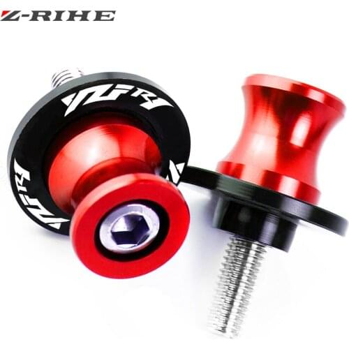 For Yamaha R1 YZFR1 YZF-R1 1998-2017 2015 2016 CNC Motorcycle Frame sliders Aluminum Swing Arm Swingarm Spools Scews YZFR1 logo
