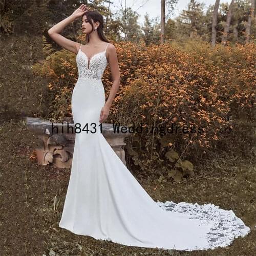 DREESORT Satin Wedding Dresses
