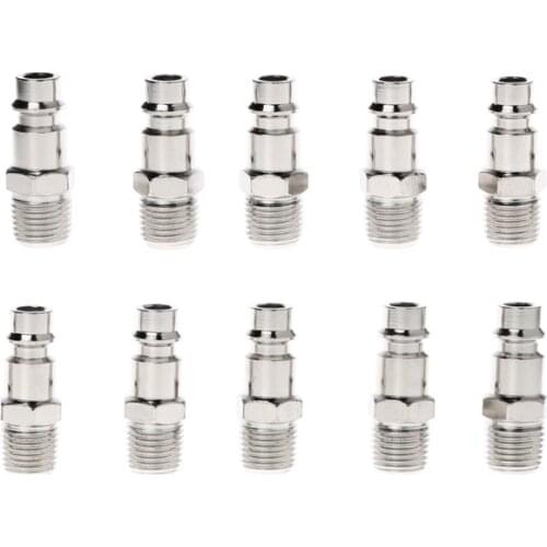 Euro Air Line Hose Fitting Connector Quick Release 1/4 Inch BSP Male Thread X4YD