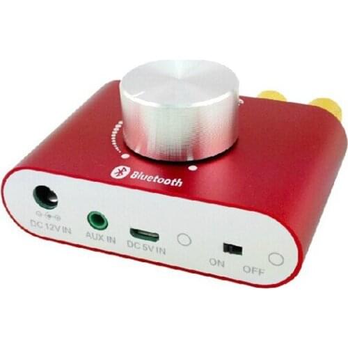 F900 with USB sound card DAC function Super Mini Bluetooth Digital Power Amplifier Audio 2.0 Channel 50W*2 with Power Adapter