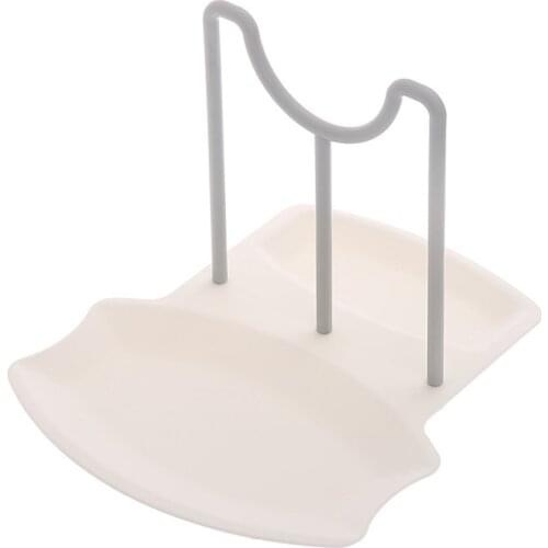 Kitchen Countertop Non-perforated Spoon Storage Rack Kitchen Dish Pot Lid Punch-Free Spoons Holder Bracket