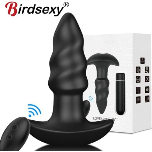 Men Prostate Massager Dildo Anal Vibrator 9 Speeds Male Butt Plug Anus Vibrating Sex Toy For Men G-Spot Stimulate Adult Sex Shop