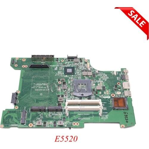 NOKOTION Laptop Motherboard For Dell Latitude E5520 CN-0JD7TC 0JD7TC JD7TC HM65 UMA DDR3 Main Board Full tested