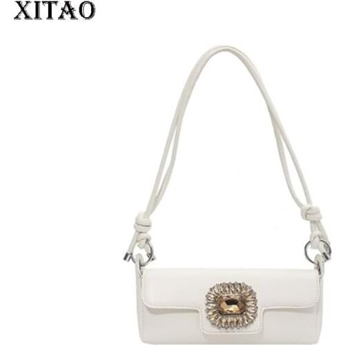 XITAO New Women Shoulder Bags Fashion Diamonds High-quality Simplicity Mini Casual Underarm Bag 2021 Autumn All-match GWJ0012