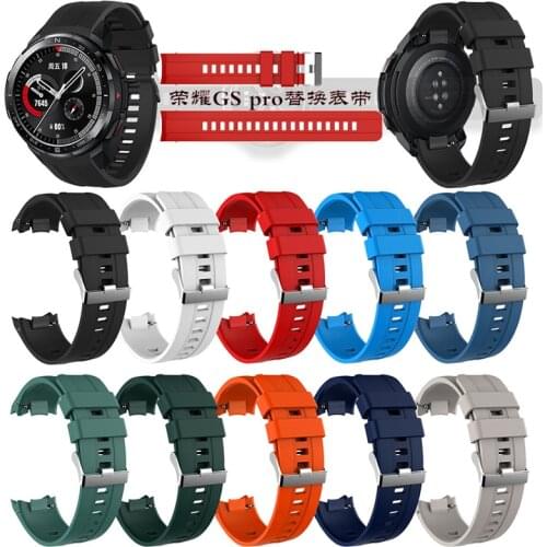 New Fashion Strap For Huawei Honor GS Pro Silicone Sport Replacement Watch Wrist Band With pin Adjustable Watchbands Accessories