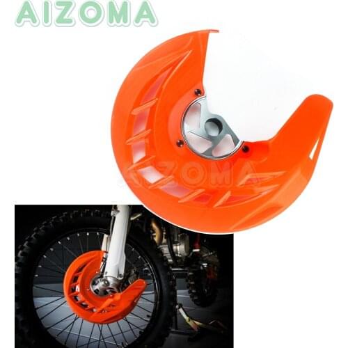 Orange Motocross Dirt Bike Brake Disc Guard Covers For 125/200/250/300/350/450/500/525/530 SX SX-F XC XC-F EXC EXC-F 2003-15