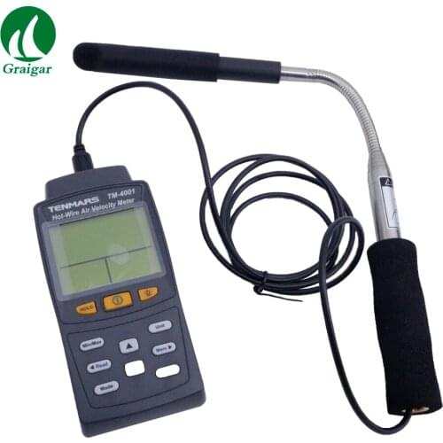 TM-4001 Handheld Hot-wire Anemometer Wind Speed Tester 0.01 to 40 m/s